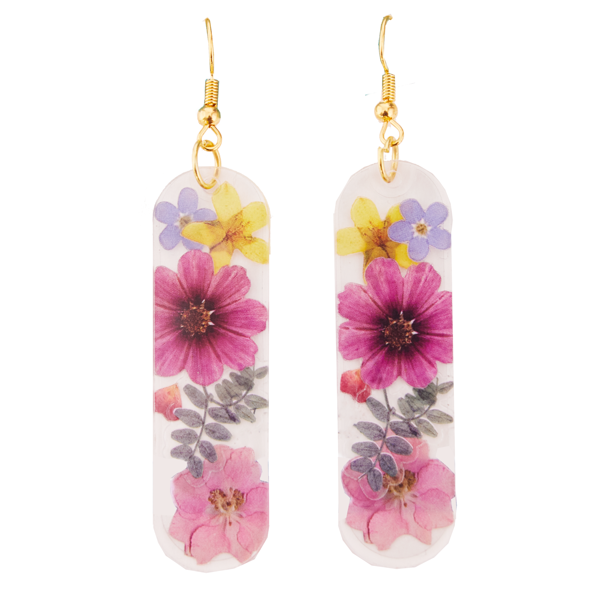 Faber-Castell® Pressed Floral Acyrlic Earings